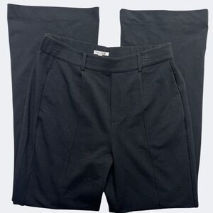 Nic+Zoe Wide Leg Pants‎ Women M Black Pull On Knit 31" Inseam Stretch Pockets